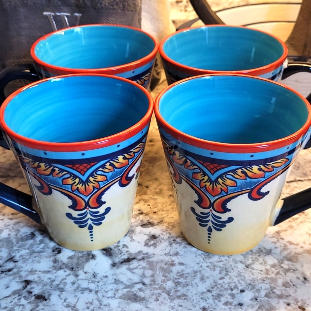 Euro Ceramica Mugs-Set Of 4